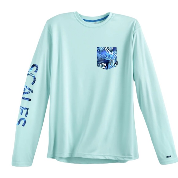 Scales Shirts Scales Xl Tropical Marlin Pro Performance Long Sleeve